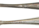 Kaffeskedar m.m, 5 delar, silver.
