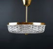 Carl Fagerlund, takplafond, glas/mässing, Orrefors, 1950/60-tal.
