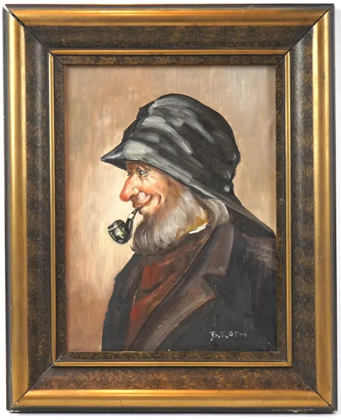 Oidentifierad konstnär, olja på duk, signerad B. Roth.