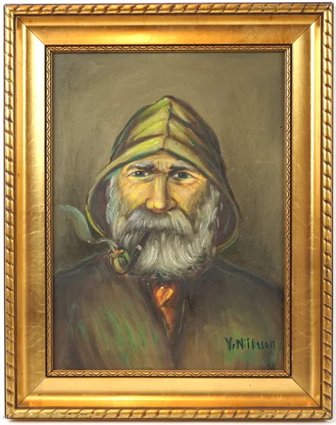 Oidentifierad konstnär, olja på duk, signerad Yngve Nilsson.