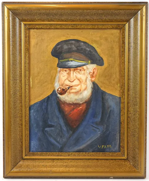Oidentifierad konstnär, olja på duk, signerad V.Faxe.