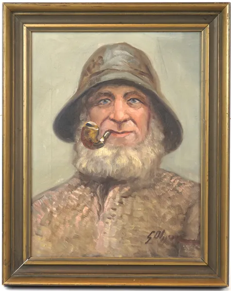Oidentifierad konstnär, olja på duk, signerad G. Olsson.