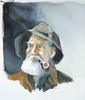 Lars Wetterbrandt, akvarell, 2 st, signerade.