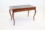Skrivbord, mahogny/skinn.