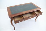 Skrivbord, mahogny/skinn.