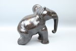 Figurin, elefant, keramik.
