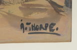 Åke Thorpe, ''Gammalt ökenfort Algier'' gouache, signerad.