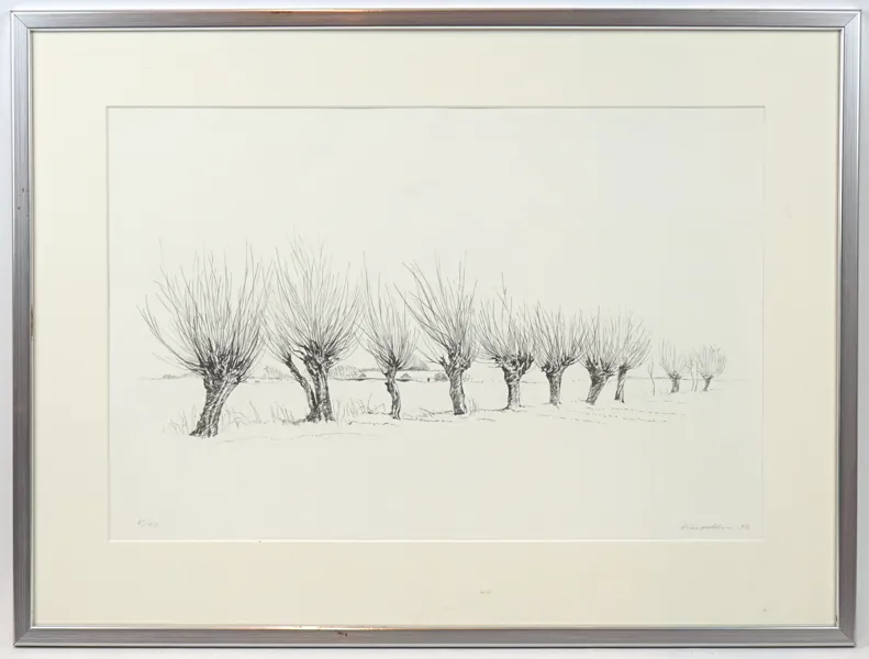 Helge Lundström, litografi 61/150, signerad, 1982.