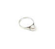 Ring, vitguld 18K med pärla, importstämplad.