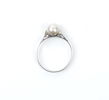 Ring, vitguld 18K med pärla, importstämplad.