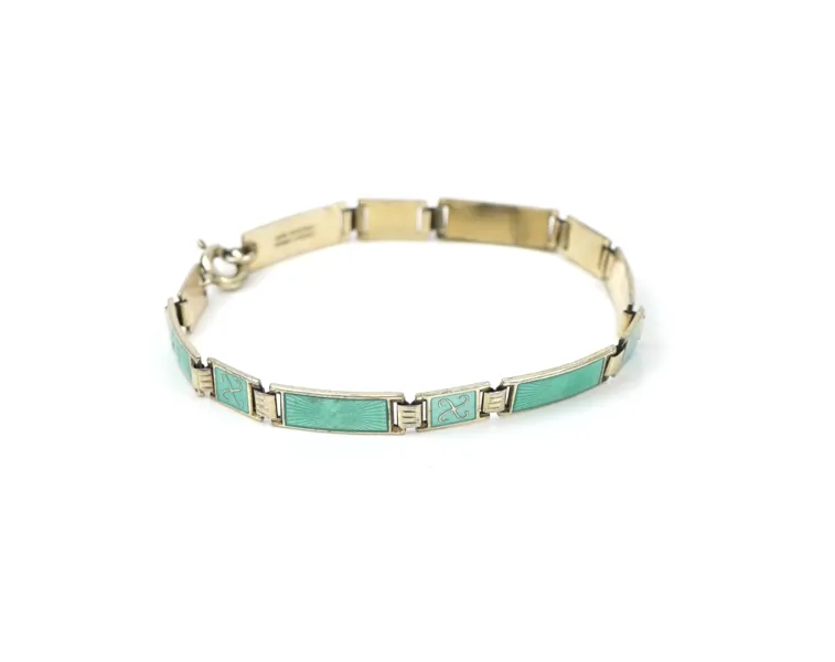 David-Andersen, armlänk, emalj/sterlingsilver.
