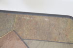 Sidobord, 2 st, sten/metall.