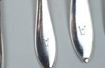 Bestickservis, 59 delar, nysilver, ''Svensk spets''.