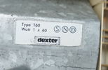 Takplafonder, 4 st, furu/metall, ''Dexter 160 och 260'', 1970-tal.