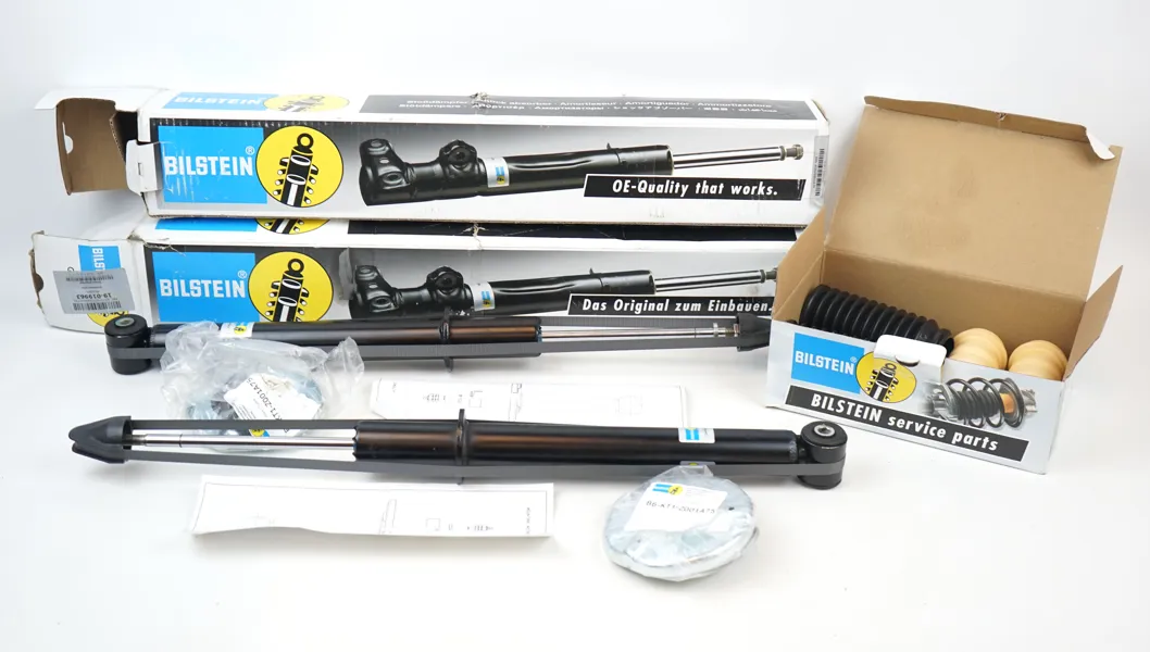 Gastrycksdämpare och skyddsbälg, 6 delar, Bilstein.