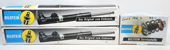 Gastrycksdämpare och skyddsbälg, 6 delar, Bilstein.