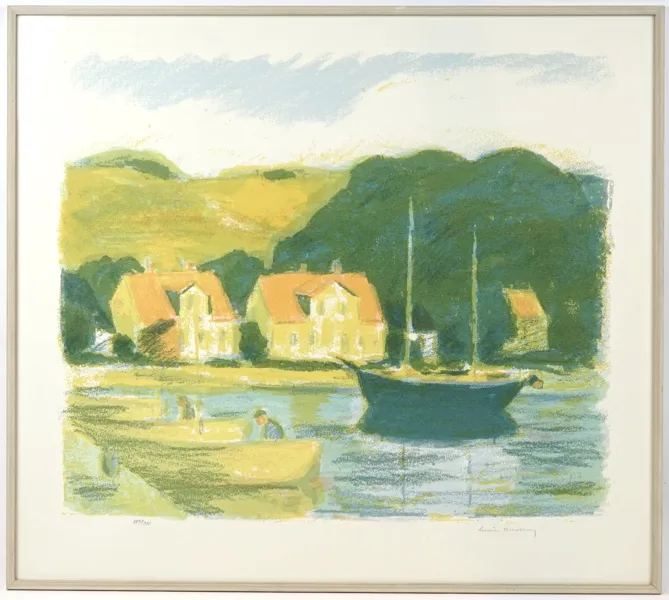 Gustav Rudberg, litografi 297/310, signerad.