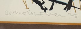 Svenolov Ehrén, litografi 139/310, signerad, 1987.