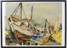 Lilo Peters, ''Simrishamn'', akvarell, signerad.