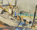 Lilo Peters, ''Simrishamn'', akvarell, signerad.