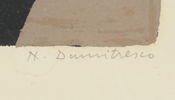 Natalia Dumitresco, litografi 177/300, signerad.