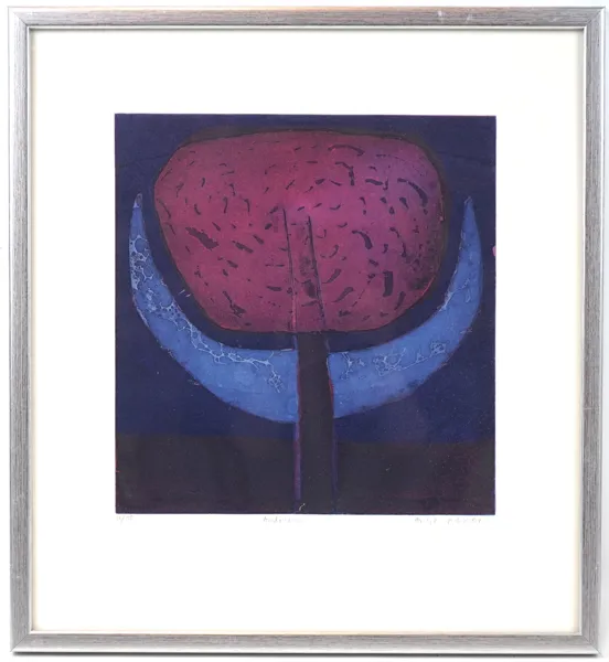 Antje Nilsson, ''Andrum'', litografi 16/50, signerad.