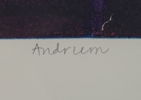 Antje Nilsson, ''Andrum'', litografi 16/50, signerad.