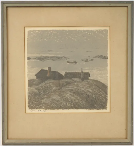 Roland Svensson, litografi 126/300, signerad.