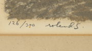 Roland Svensson, litografi 126/300, signerad.