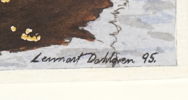 Lennart Dahlgren, akvarell, signerad, 1995.