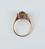 Ring, carmose med röktopas och kvarts, guld 18K.