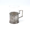 Teglas med silverhållare, Polen, 1900-talets första del.