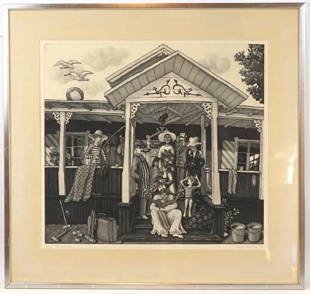 Christina Ringberg, etsning 53/60, signerad, 1970.