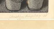 Christina Ringberg, etsning 53/60, signerad, 1970.