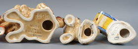 Figuriner, hundar, 5 st, porslin, bl.a Sylvac och Beswick.