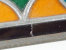 Fönstersmycke, blyinfattat glas.