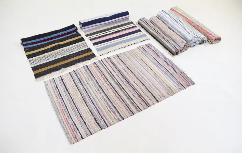 Trasmattor, 8 st, textil.