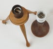 Bordslampor, 2 st, teak.