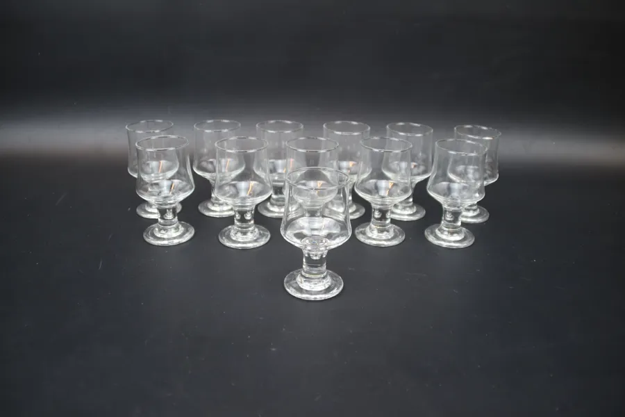 Per Lütken, avecglas, 12 st, "Hamlet", Holmegaard.