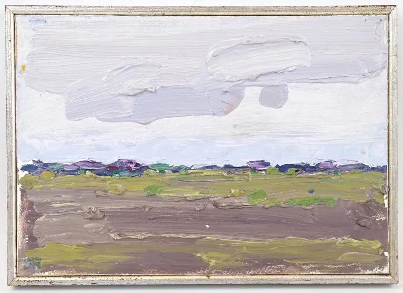 Sten Oscar Rundgren, ''Höst'', olja på pannå, monogramsignerad, 1993.