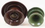 Isolatorer, 2 st, porslin.