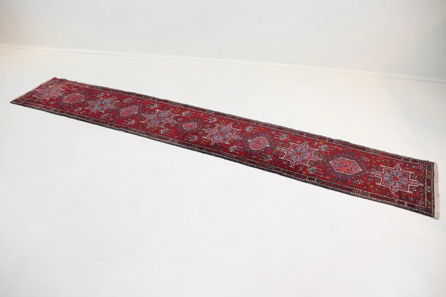Gallerimatta, orientalisk, handknuten, ull.