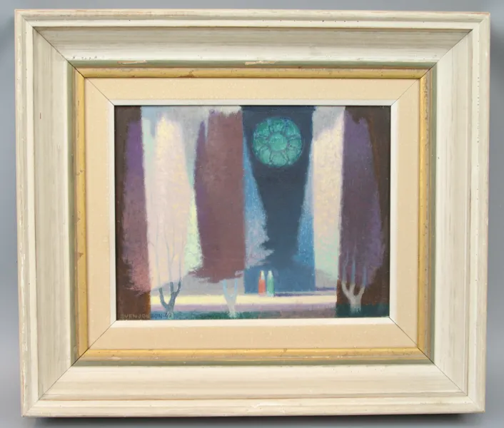 Sven Jonson, Halmstadsgruppen, olja på duk, sign, 1949.