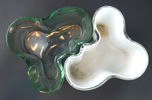 Alvar Aalto, vaser, 2 st, glas, ''Savoy'', Iittala, Finland.