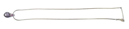 Thomas Sabo, halsband, silver 925 med violetta stenar.