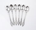 Kaffeskedar, 6 st, silver 830.