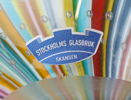 Konstglas, 3 delar, bl.a Stockholms Glasbruk, Skansen.