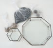 Ljuslyktor, 2 st, glas/metall, Smiths Konsthantverk.