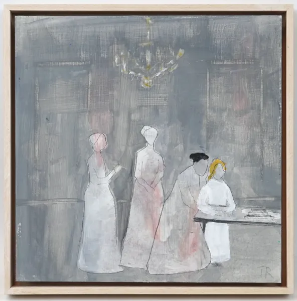 Therese Reuterswärd, ''Fastrarna'', olja på pannå, monogramsignerad.