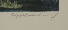 Sigge Cederlund, tryck, 3 st, signerade och numrerade.